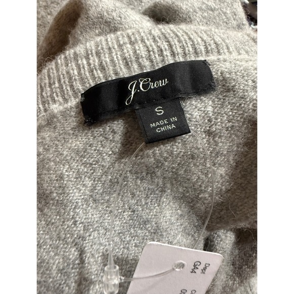 J.Crew Womens Heather Gray Merino Alpaca Blend Turtleneck Sweater Dress - Picture 5 of 9